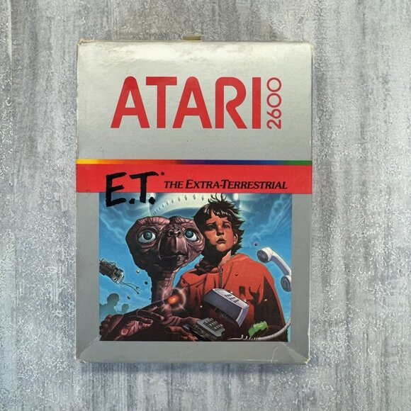 E.T. The Extra-Terrestrial - Atari 2600 Vintage 1982 Video Game Complete In Box - Picture 12 of 16